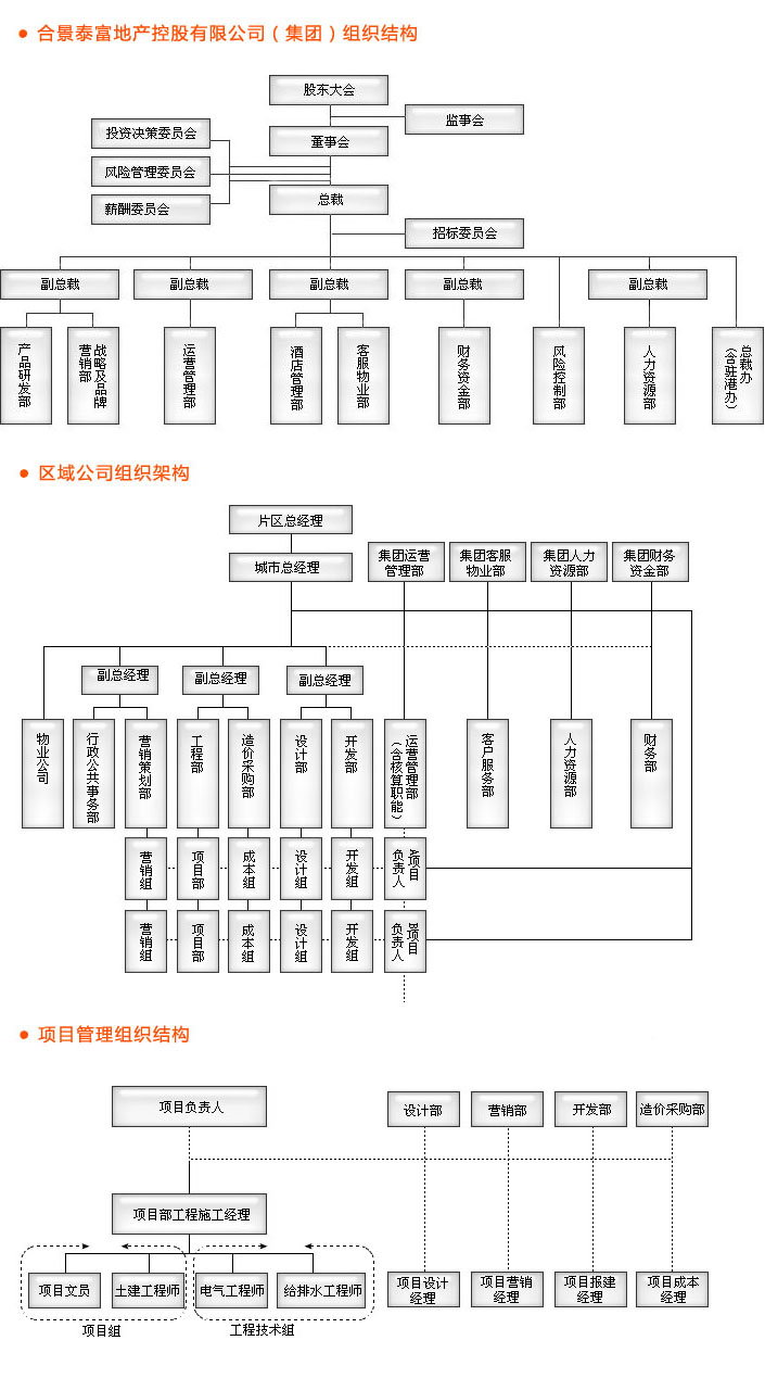 合景泰富组织架构